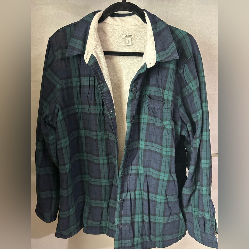 L.L. Bean Soft White Fleece Jacket